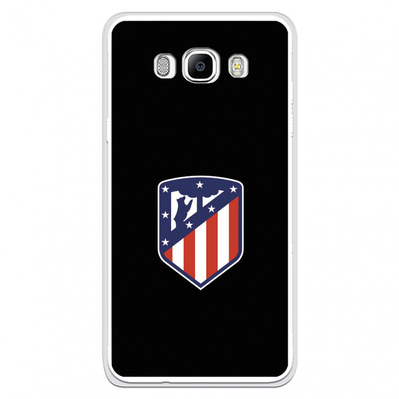 Atlético de Madrid Wappen Schwarzer Hintergrund Samsung Galaxy J7 2016 Hülle – Offizielle Lizenz von Atlético de Madrid