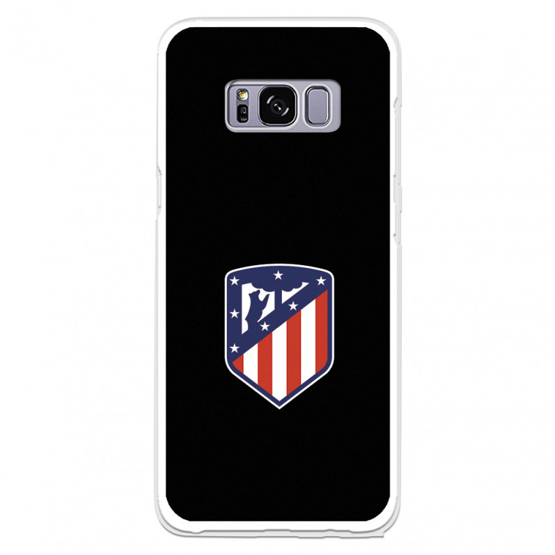 Atlético de Madrid Wappen Schwarzer Hintergrund Samsung Galaxy S8 Hülle – Offizielle Lizenz von Atlético de Madrid