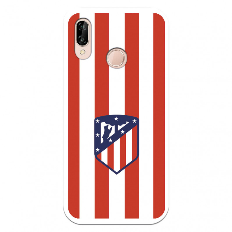 Huawei P20 Lite Hülle Atlético de Madrid Rotes und weißes Wappen – Offiziell lizenziert von Atlético de Madrid