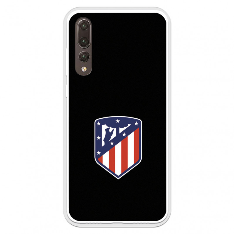 Huawei P20 Pro Hülle Atlético de Madrid Wappen Schwarzer Hintergrund – Offiziell lizensiert von Atlético de Madrid