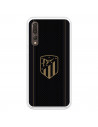 Atlético de Madrid Huawei P20 Pro Hülle Gold Crest Schwarzer Hintergrund – Atlético de Madrid Offizielle Lizenz