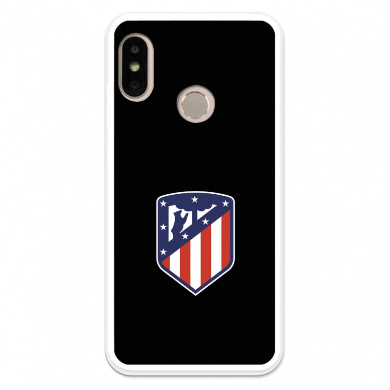 Atlético de Madrid Crest Case für Xiaomi Mi A2 Lite Schwarzer Hintergrund – Atlético de Madrid Offizielle Lizenz