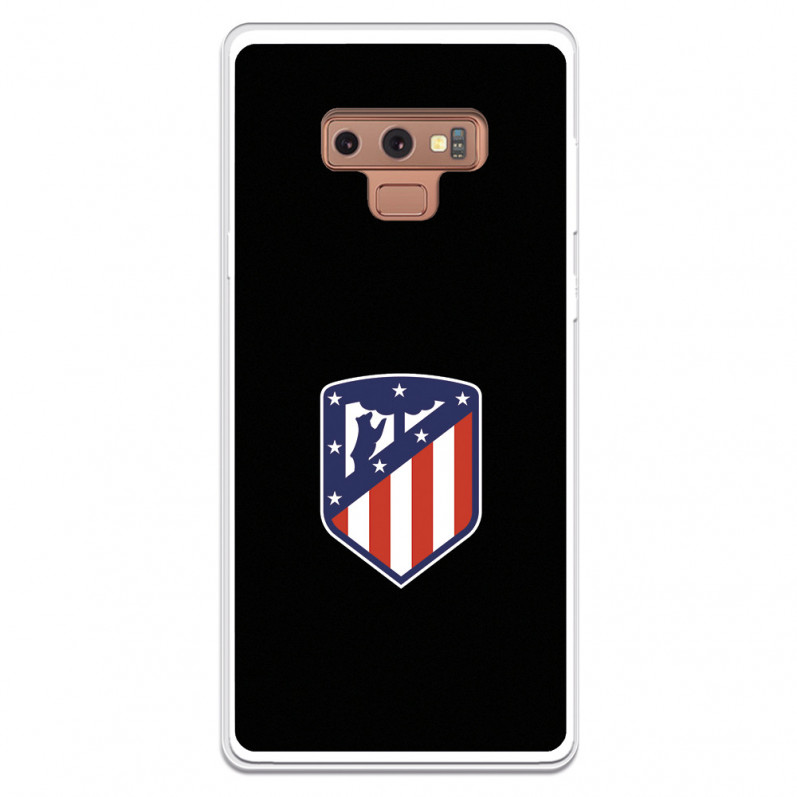 Atlético de Madrid Wappen Schwarzer Hintergrund Samsung Galaxy Note9 – Offizielle Lizenz von Atlético de Madrid