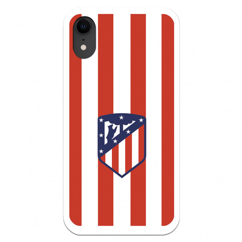 Atlético de Madrid iPhone XR -Hülle mit rotem und weißem Wappen – Offizielle Lizenz von Atlético de Madrid