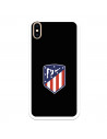 Atlético de Madrid Wappen Schwarzer Hintergrund iPhone XS Max Hülle – Atlético de Madrid Offizielle Lizenz