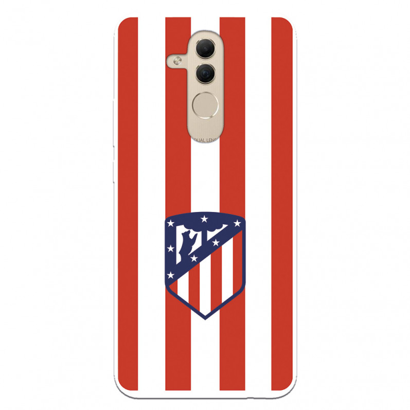 Atlético de Madrid Red and White Crest Huawei Mate 20 Lite Hülle – Offizielle Lizenz von Atlético de Madrid