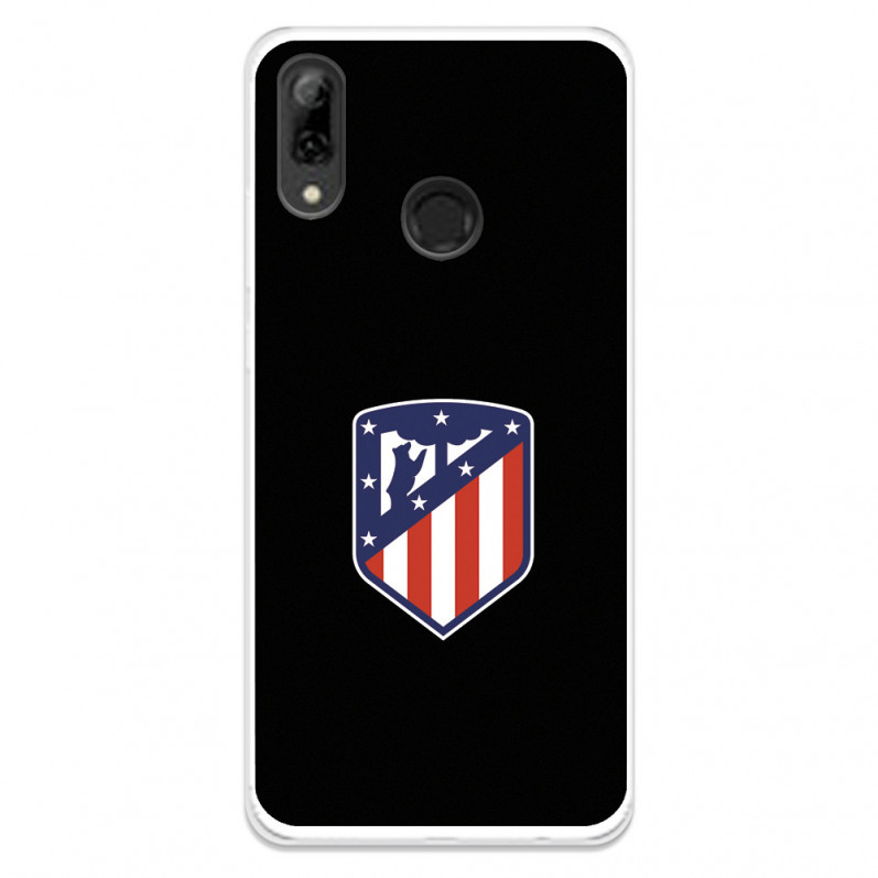 Huawei P Smart 2019 Hülle Atlético de Madrid Wappen Schwarzer Hintergrund – Offiziell lizensiert von Atlético de Madrid