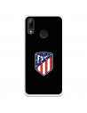 Huawei P Smart 2019 Hülle Atlético de Madrid Wappen Schwarzer Hintergrund – Offiziell lizensiert von Atlético de Madrid