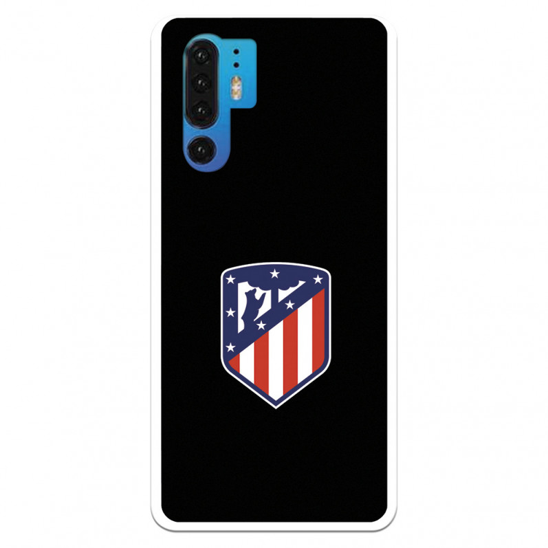 Huawei P30 Pro Hülle Atlético de Madrid Wappen Schwarzer Hintergrund – Offiziell lizenziert von Atlético de Madrid