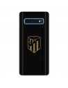 Atlético de Madrid Gold Wappen Schwarzer Hintergrund Samsung Galaxy S10 Hülle – Offizielle Lizenz von Atlético de Madrid