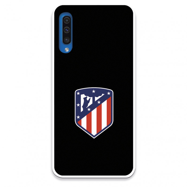 Atlético de Madrid Wappen Schwarzer Hintergrund Samsung Galaxy A50 Hülle – Offizielle Lizenz von Atlético de Madrid