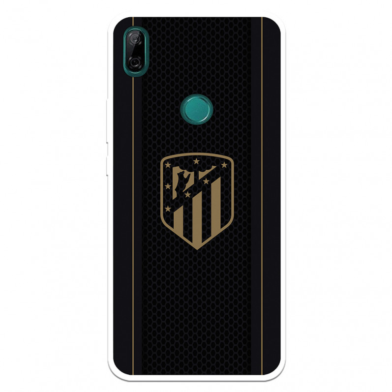 Atlético de Madrid Huawei P Smart Z Hülle Gold Crest Schwarzer Hintergrund – Atlético de Madrid Offizielle Lizenz