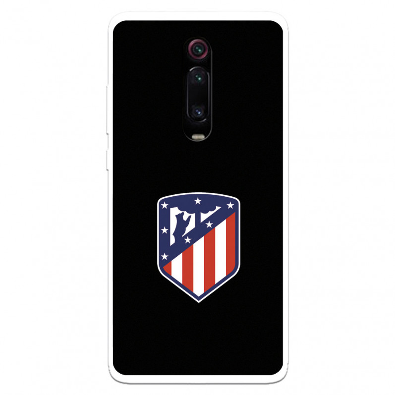 Atlético de Madrid Crest Case für Xiaomi Mi 9T Schwarzer Hintergrund - Atlético de Madrid Offizielle Lizenz