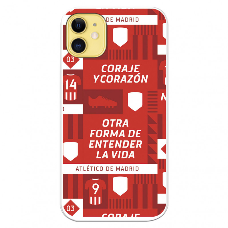 Atlético de Madrid „Coraje and Heart“ iPhone 11 Hülle – Offizielle Lizenz von Atlético de Madrid