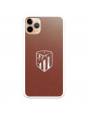 Atlético de Madrid iPhone 11 Pro Max Hülle mit silbernem Wappenhintergrund – offizielle Lizenz von Atlético de Madrid