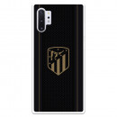 Atlético de Madrid Samsung Galaxy Note 10Plus Hülle Goldwappen Schwarzer Hintergrund – Offiziell lizenziert von Atlético de Madr
