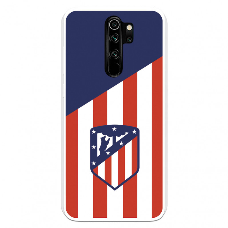 Atlético de Madrid Hülle für Xiaomi Redmi Note 8 Pro Atlético de Madrid Wappen Hintergrund – Atlético de Madrid Offizielle Lizen