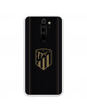 Atlético de Madrid Hülle für Xiaomi Redmi Note 8 Pro Gold Crest Schwarzer Hintergrund – Atlético de Madrid Offizielle Lizenz