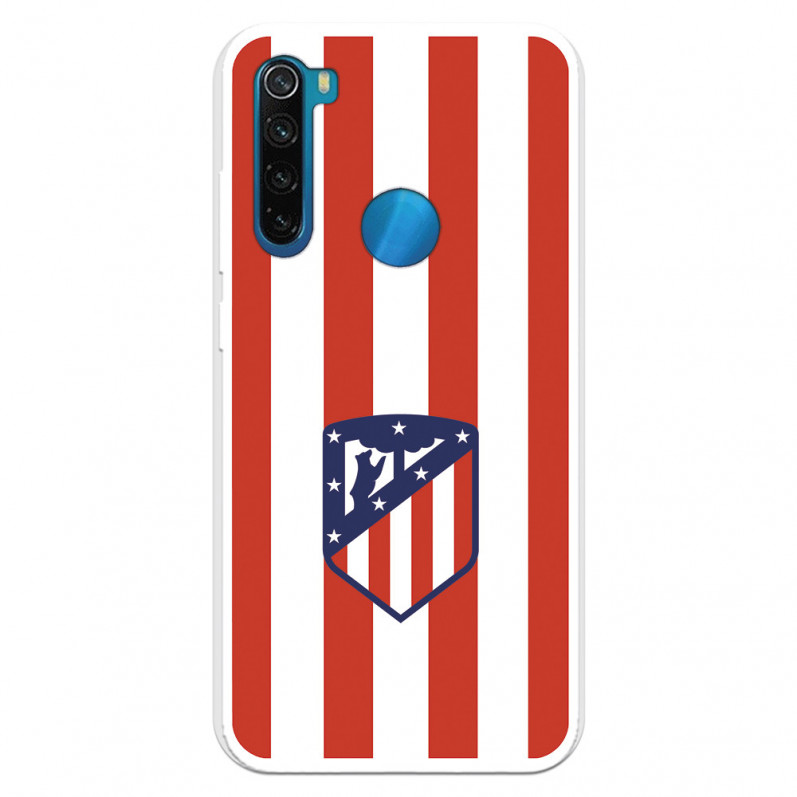 Atlético de Madrid Red and White Crest Case für Xiaomi Redmi Note 8 - Atlético de Madrid Offizielle Lizenz