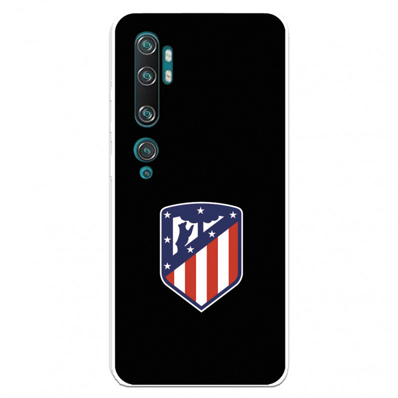 Atlético de Madrid Crest Case für Xiaomi Mi Note 10 Schwarzer Hintergrund – Atlético de Madrid Offizielle Lizenz