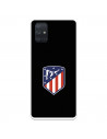 Atlético de Madrid Wappen Schwarzer Hintergrund Samsung Galaxy A71 Hülle – Offizielle Lizenz von Atlético de Madrid