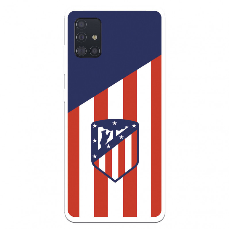 Atlético de Madrid Samsung Galaxy A51 Hülle Atlético de Madrid Wappen Hintergrund – Offizielle Atlético de Madrid Lizenz