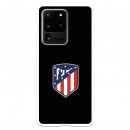Atlético de Madrid Wappen Schwarzer Hintergrund Samsung Galaxy S20 Ultra Hülle – Offizielle Lizenz von Atlético de Madrid