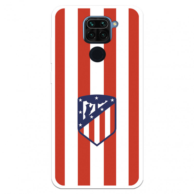 Atlético de Madrid Red and White Crest Case für Xiaomi Redmi Note 9 - Atlético de Madrid Offizielle Lizenz