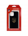 Atlético de Madrid Hülle für Xiaomi Mi Note 10 Lite Gold Crest Schwarzer Hintergrund - Atlético de Madrid Offizielle Lizenz