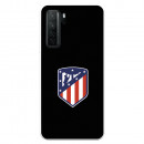 Huawei P40 Lite 5G Hülle Atlético de Madrid Wappen Schwarzer Hintergrund – Offiziell lizensiert von Atlético de Madrid