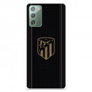 Atlético de Madrid Samsung Galaxy Note20 Gold Crest Schwarzer Hintergrund – Offizielle Lizenz von Atlético de Madrid