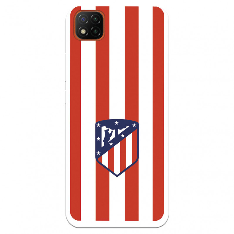 Atlético de Madrid Red and White Crest Case für Xiaomi Redmi 9C - Atlético de Madrid Offizielle Lizenz