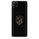 Atlético de Madrid Hülle für Xiaomi Redmi 9C Gold Crest Schwarzer Hintergrund – Atlético de Madrid Offizielle Lizenz