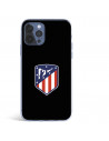 Atlético de Madrid Wappen Schwarzer Hintergrund iPhone 12 Hülle – Atlético de Madrid Offizielle Lizenz