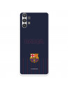 FC Barcelona Barsa Samsung Galaxy A32 5G Hülle mit blauem Hintergrund – FC Barcelona Offizielle Lizenz