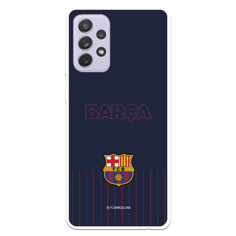 FC Barcelona Barsa Blauer Hintergrund Samsung Galaxy A72 5G Hülle – FC Barcelona Offizielle Lizenz