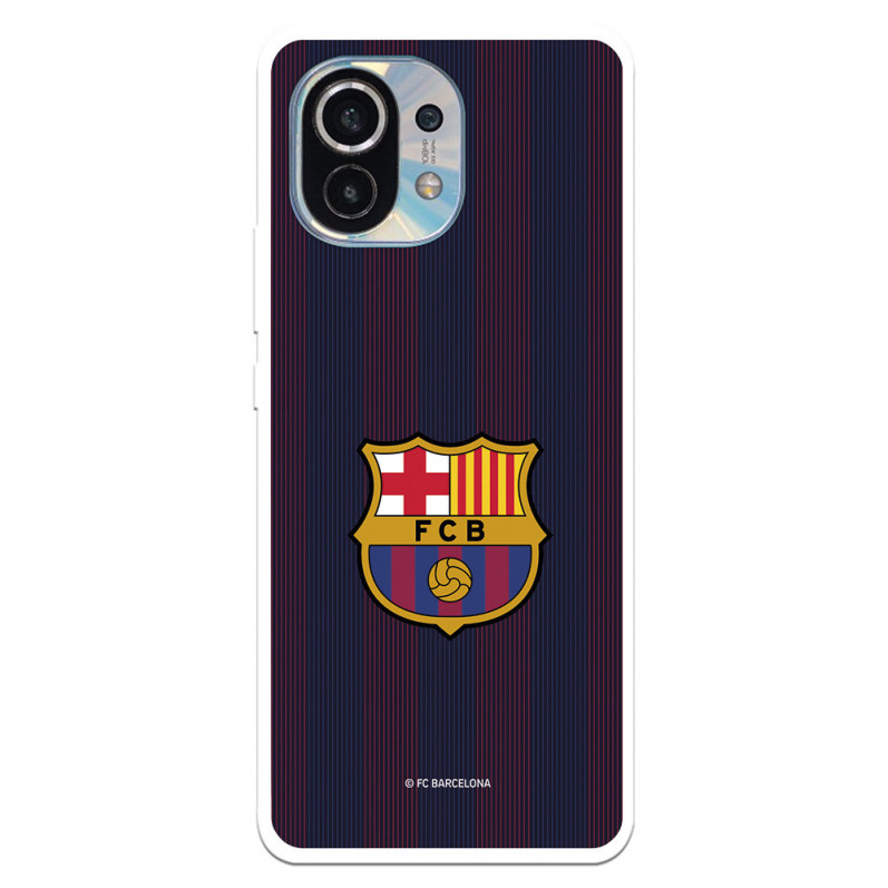 FC Barcelona Xiaomi Mi 11 Hülle Blaugrana Lines - FC Barcelona Offizielle Lizenz