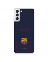 FC Barcelona Barsa Blauer Hintergrund Samsung Galaxy S21 Plus Hülle – Offizielle FC Barcelona Lizenz