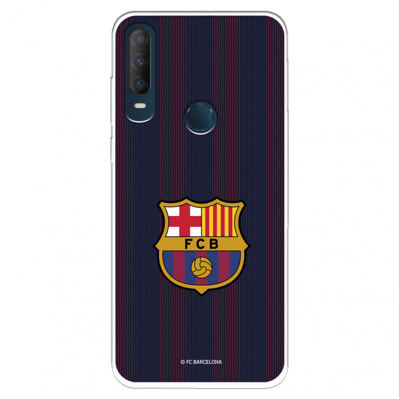 Hülle für Alcatel 1S 2020 FC Barcelona Blaugrana Lines – FC Barcelona Offizielle Lizenz