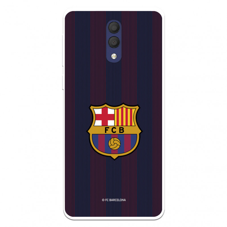 FC Barcelona Alcatel 1X 2019 Hülle Blaugrana Lines - FC Barcelona Offizielle Lizenz