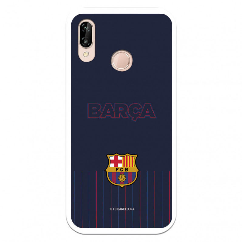 FC Barcelona Hülle für Huawei P20 Lite Barsa Blauer Hintergrund – FC Barcelona Offizielle Lizenz