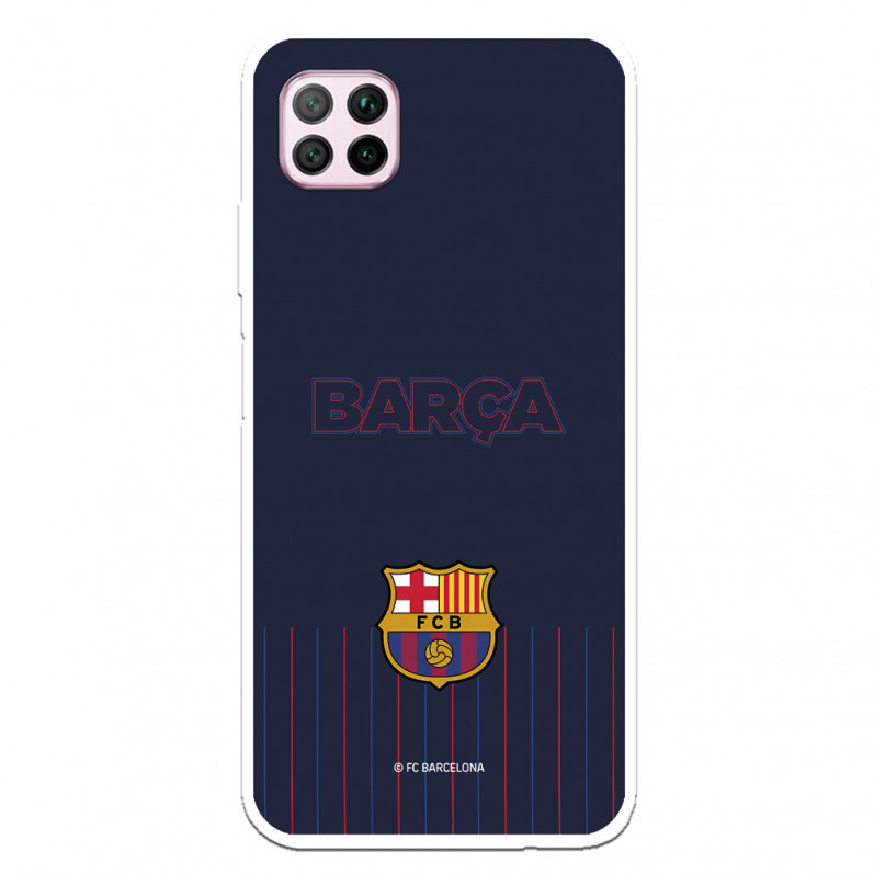 FC Barcelona Hülle für Huawei P40 Lite Barsa Blauer Hintergrund – FC Barcelona Offizielle Lizenz