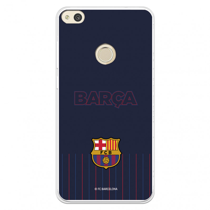 FC Barcelona Hülle für Huawei P8 Lite 2017 Barsa Blauer Hintergrund – FC Barcelona Offizielle Lizenz