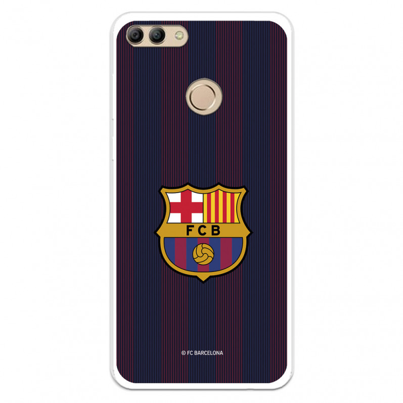 FC Barcelona Huawei Y9 2018 Hülle Blaugrana Lines - FC Barcelona Offizielle Lizenz