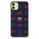 FC Barcelona iPhone 11 Hülle Rotes und blaues Wappen – FC Barcelona Offizielle Lizenz