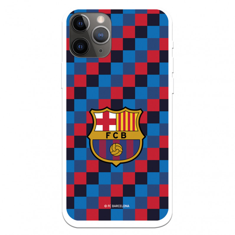 FC Barcelona Wappen Quadrate Hintergrund iPhone 11 Pro Hülle – Offizielle FC Barcelona Lizenz