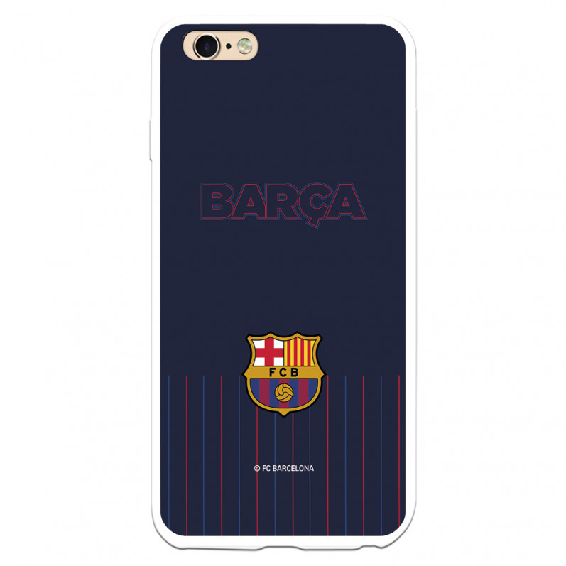 FC Barcelona iPhone 6 Plus Hülle Barsa Blauer Hintergrund – FC Barcelona Offizielle Lizenz