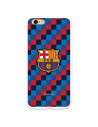 FC Barcelona Wappen Quadrate Hintergrund iPhone 6 Plus Hülle – Offizielle FC Barcelona Lizenz