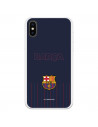 FC Barcelona iPhone X Hülle Barsa Blauer Hintergrund – FC Barcelona Offizielle Lizenz