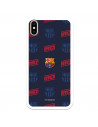 FC Barcelona iPhone XS Max Hülle Rotes und blaues Wappen – FC Barcelona Offizielle Lizenz